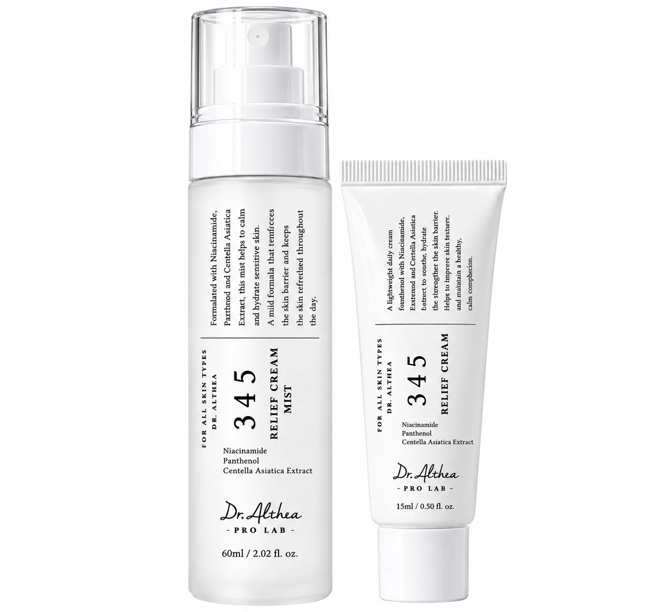 Pack Dr Althea bruma 60ml + 345 mini 15ml