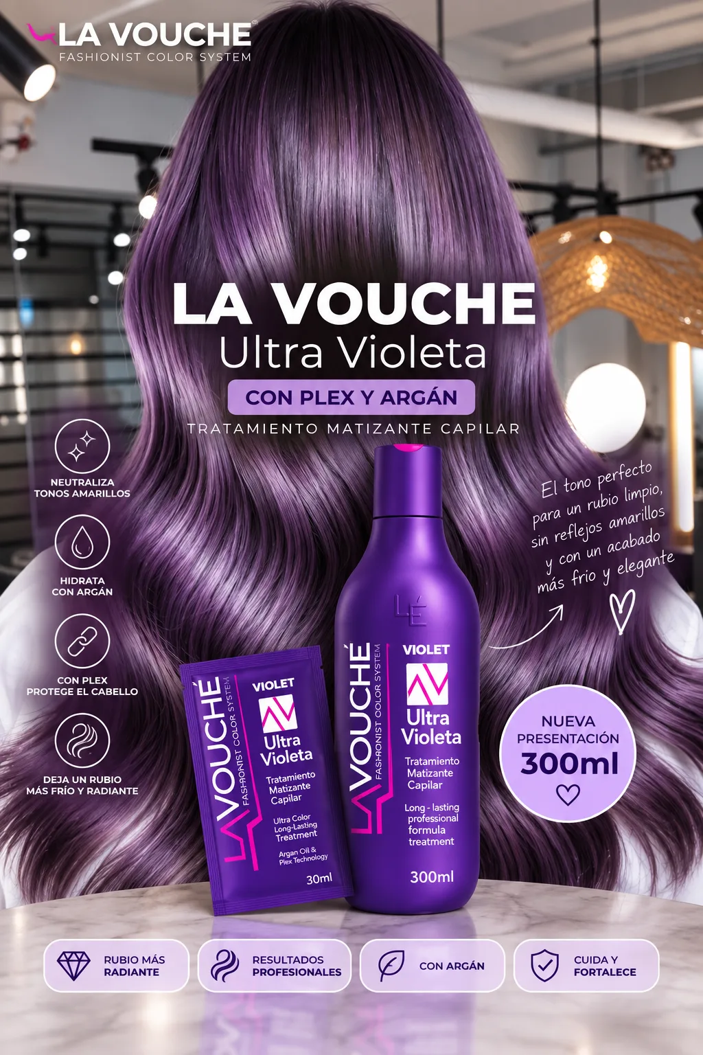 Matizador ultra violeta 300ml- lavouche