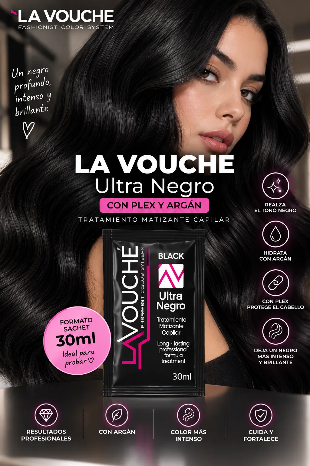 Matizador ultra negro sachets 30ml-lavouche