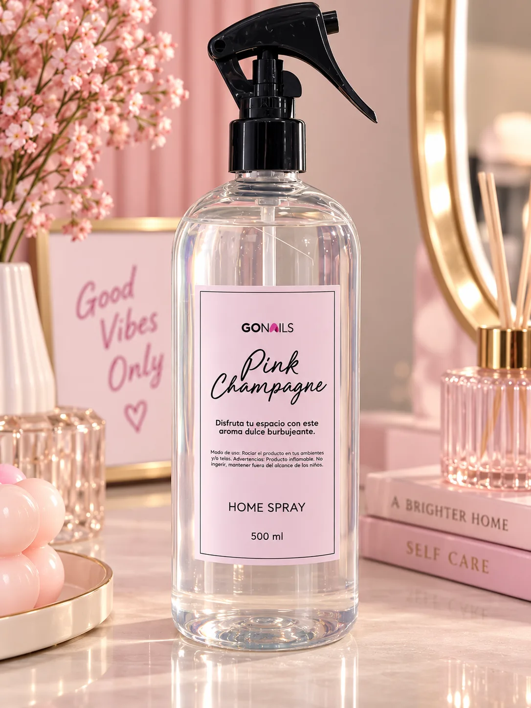 Aromatizante Pink champagne gonails 500ml