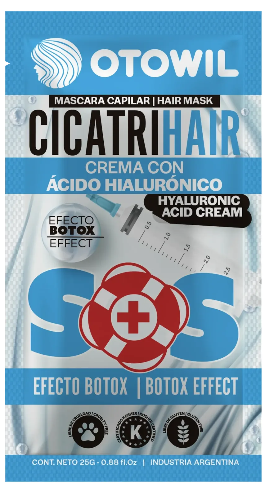 Cicatrihair - Keratina y acido Hialuronico | Sobre x 25 grs.
