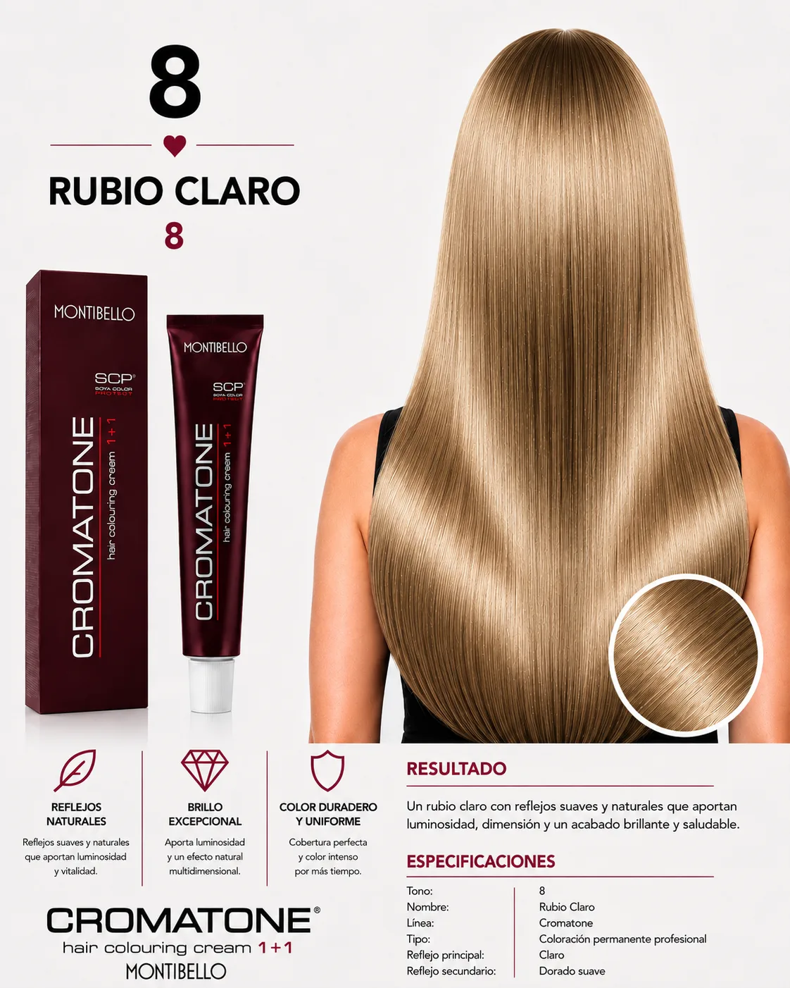 Cromatone Montibello 8 Rubio Claro