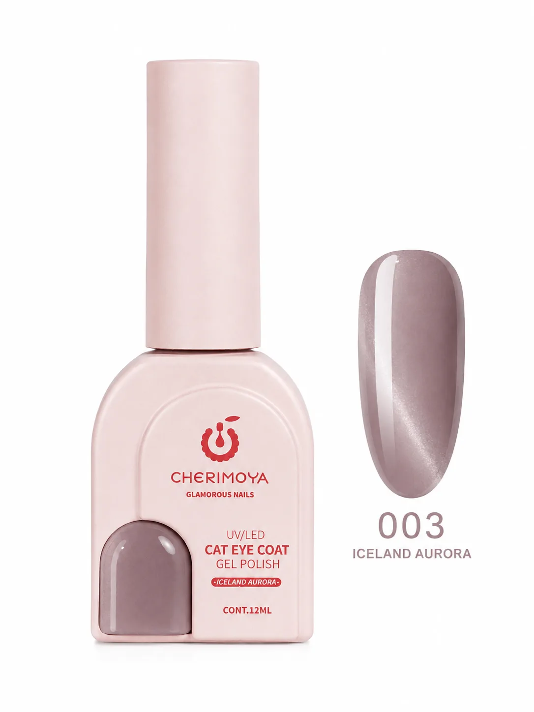 Cherimoya Cat Eye Coat Gel Polish 003 Iceland Aurora 12 ml