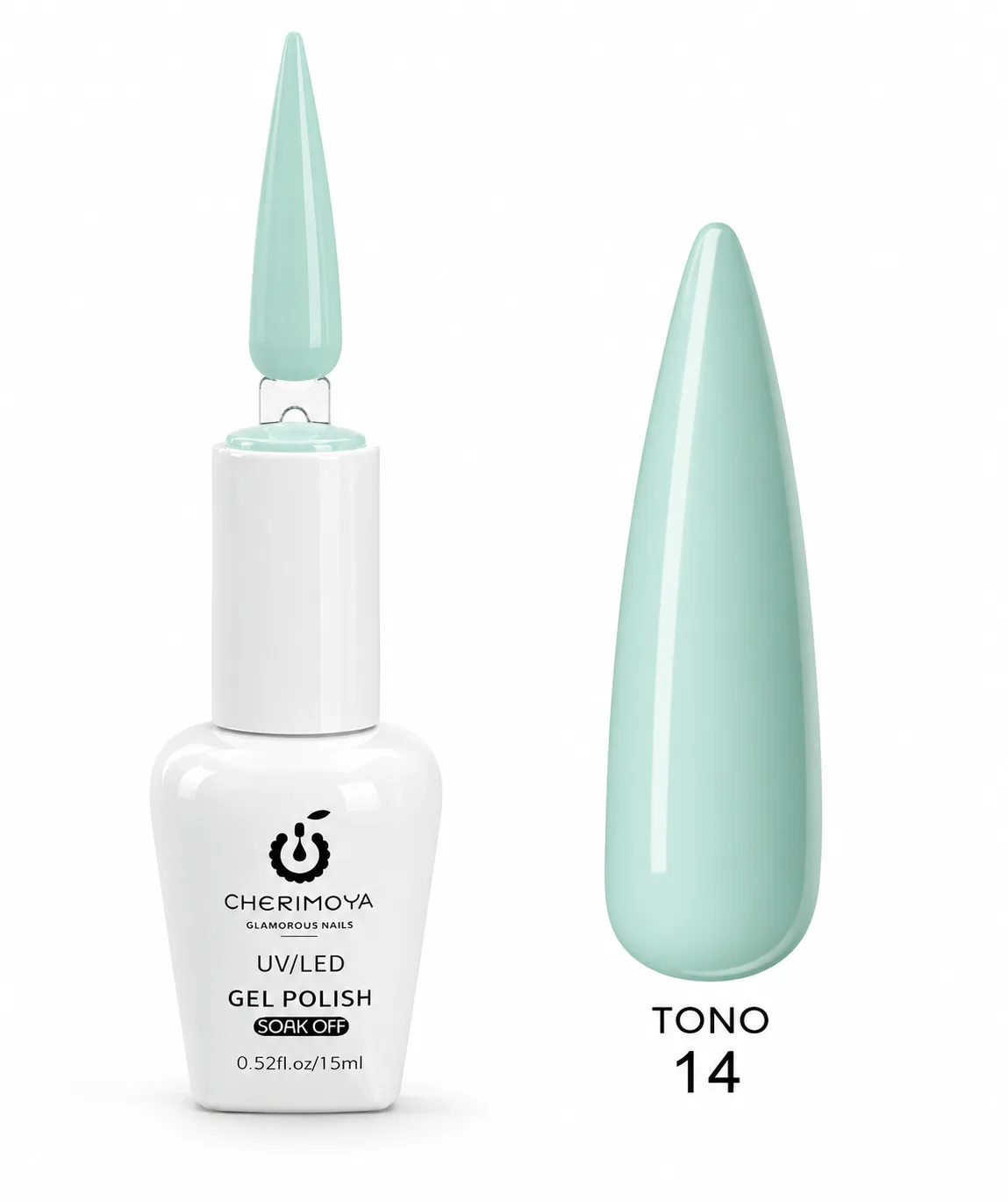 Esmalte Permanente Cherimoya UV/LED Gel Polish Tono 14 (15 ml)