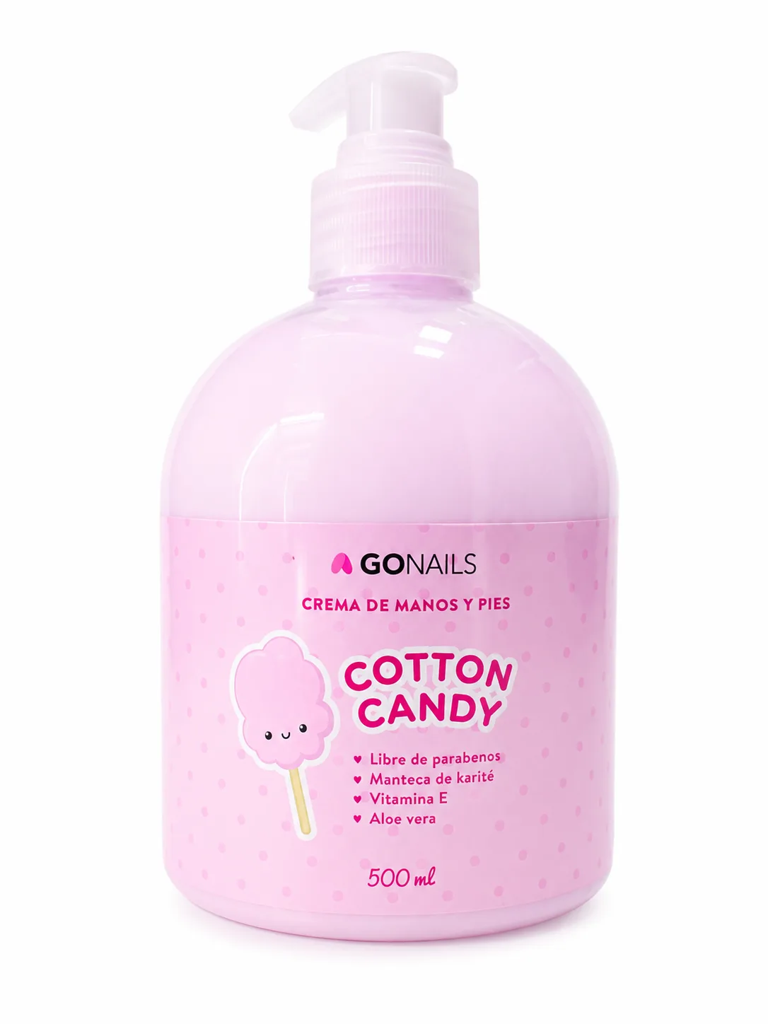 Crema de Manos y Pies Cotton Candy Gonails 500 ml