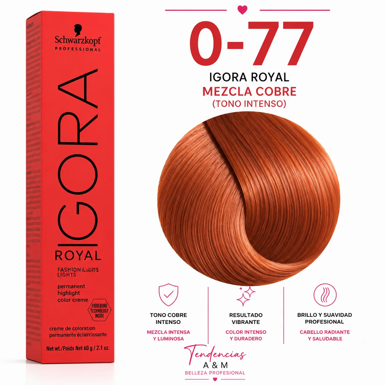 Igora Royal 0-77 – Mezcla Cobre | Intensificador Profesional