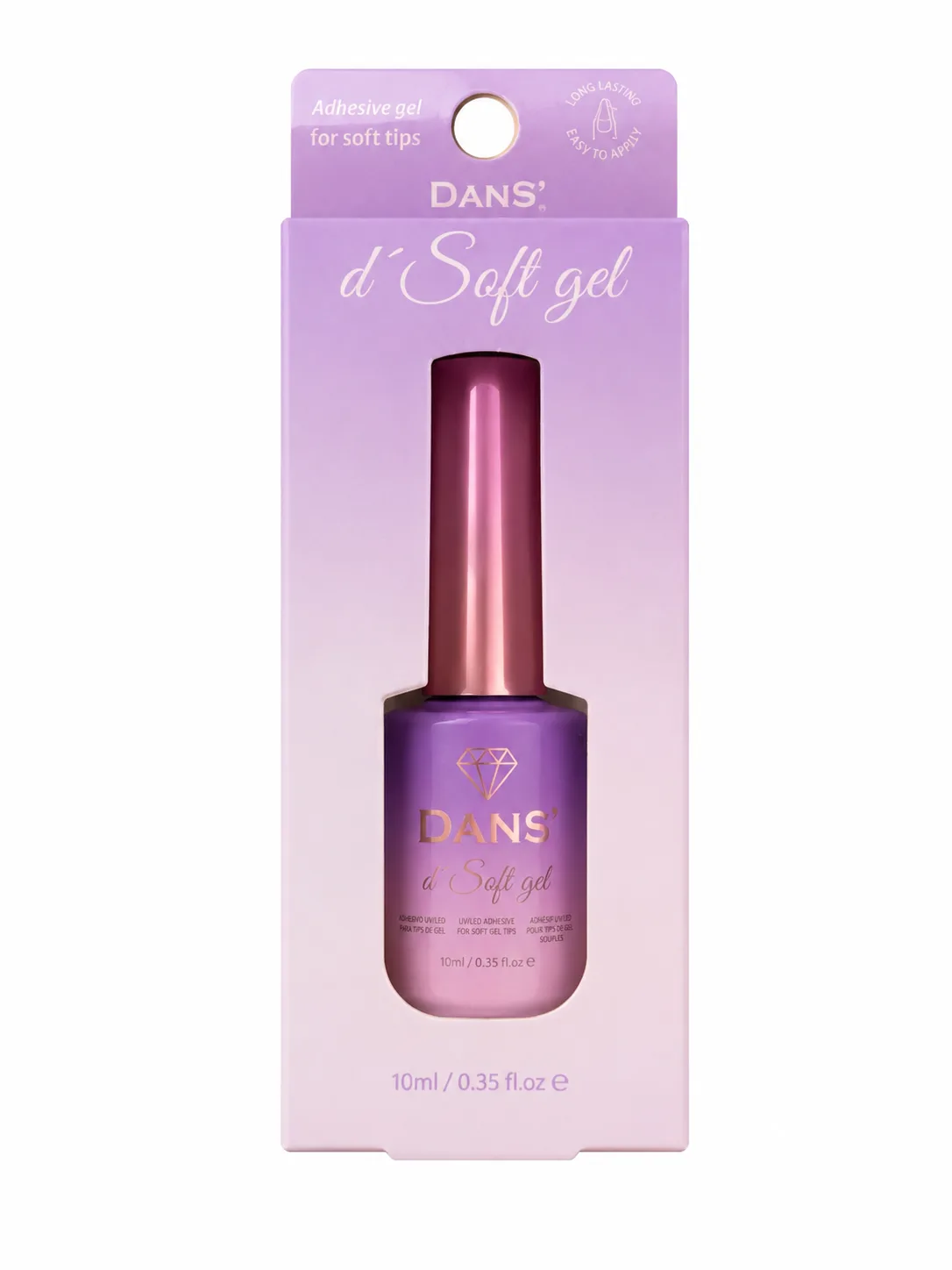 Adhesive Gel para Soft Gel DANS 10 ml – Gel Adhesivo para Tips Soft Gel
