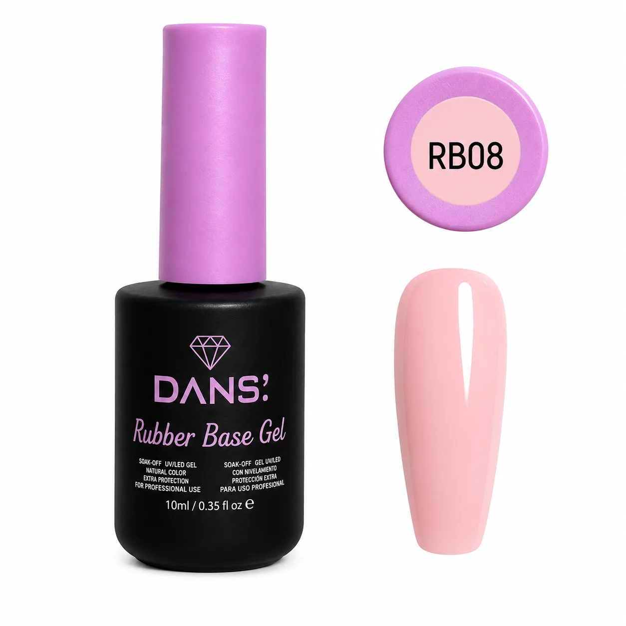 Rubber Base Gel  RB08 – DANS 10 ml