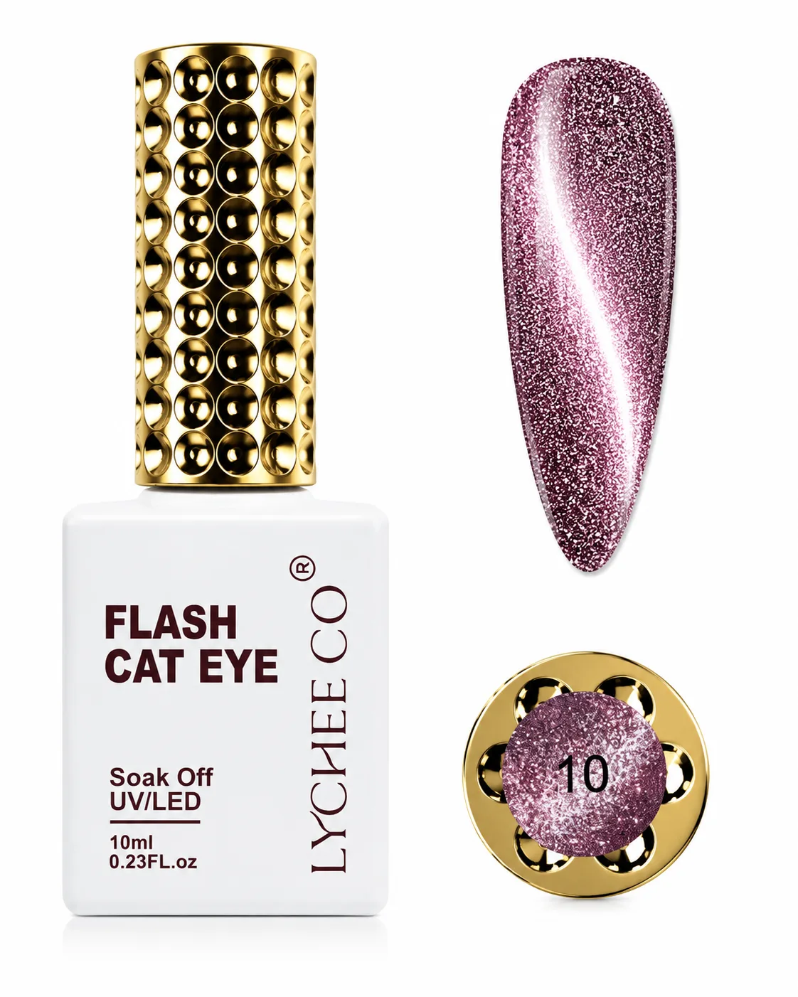 Flash Cat Eye Lycheeco Gel Polish 10 – 10 ml
