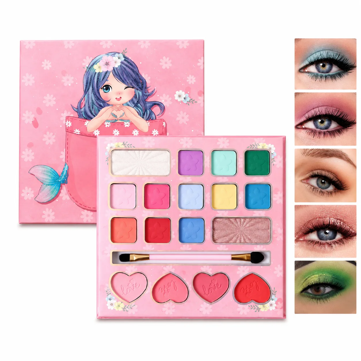 Paleta de Maquillaje Infantil Mermaid Sweet Sparkle