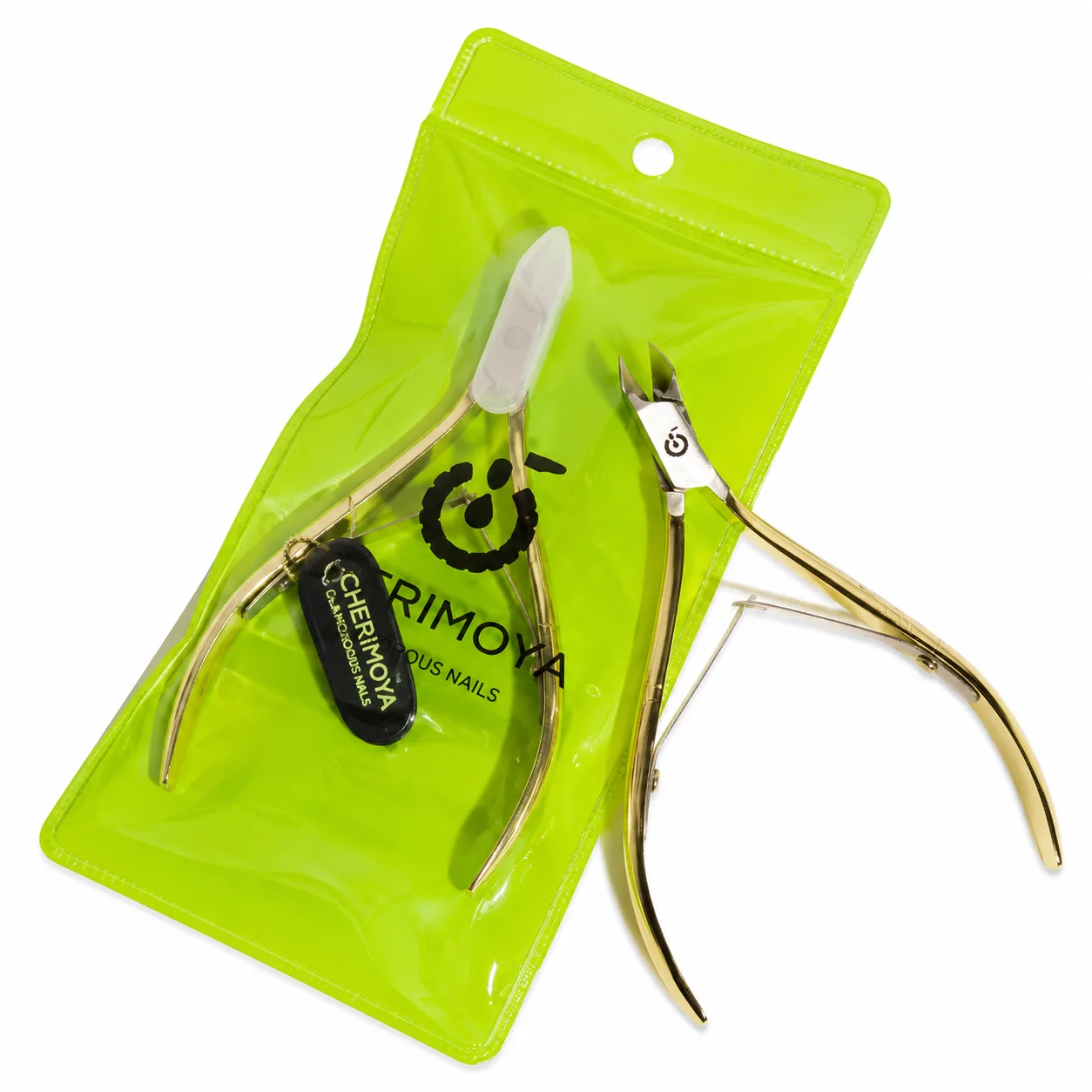 Alicate Cortacutículas Profesional Cherimoya Glamorous Nails Dorado