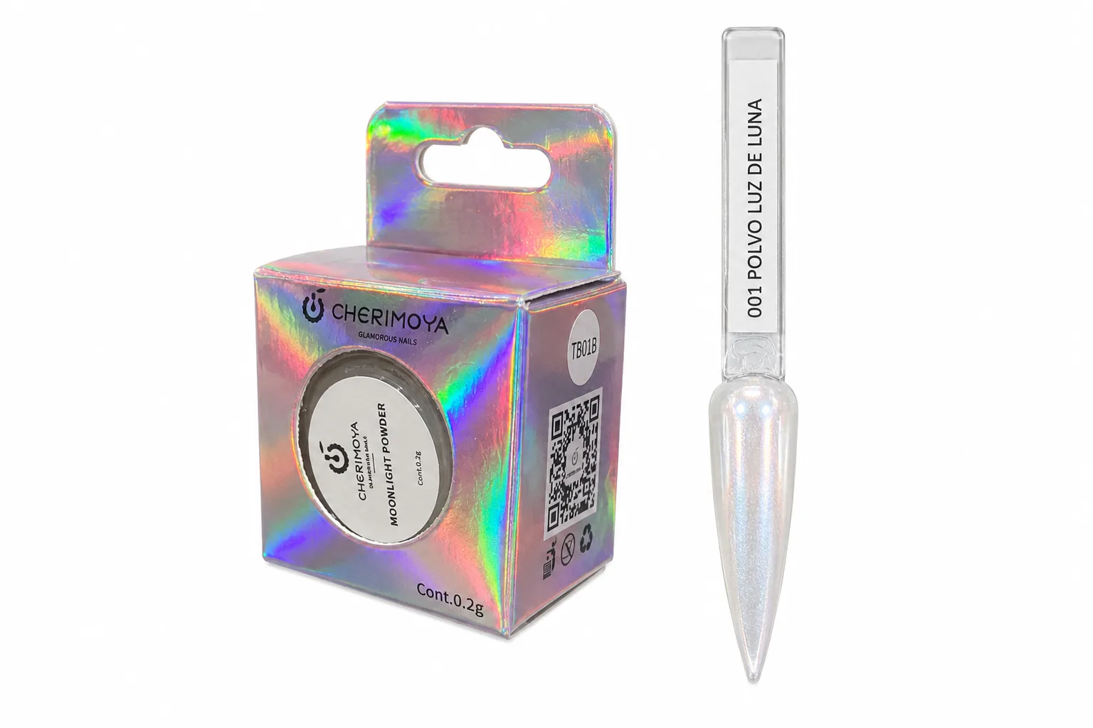 Polvo Luz de Luna 001 Cherimoya – Moonlight Powder para Uñas