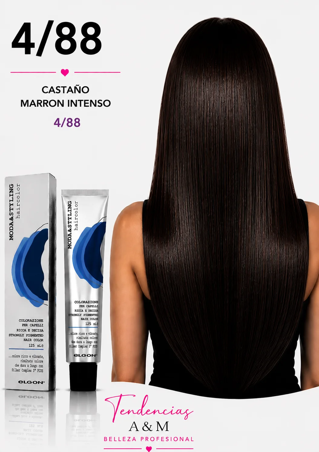 Elgon Moda & Styling 4/88 Castaño Marrón Intenso