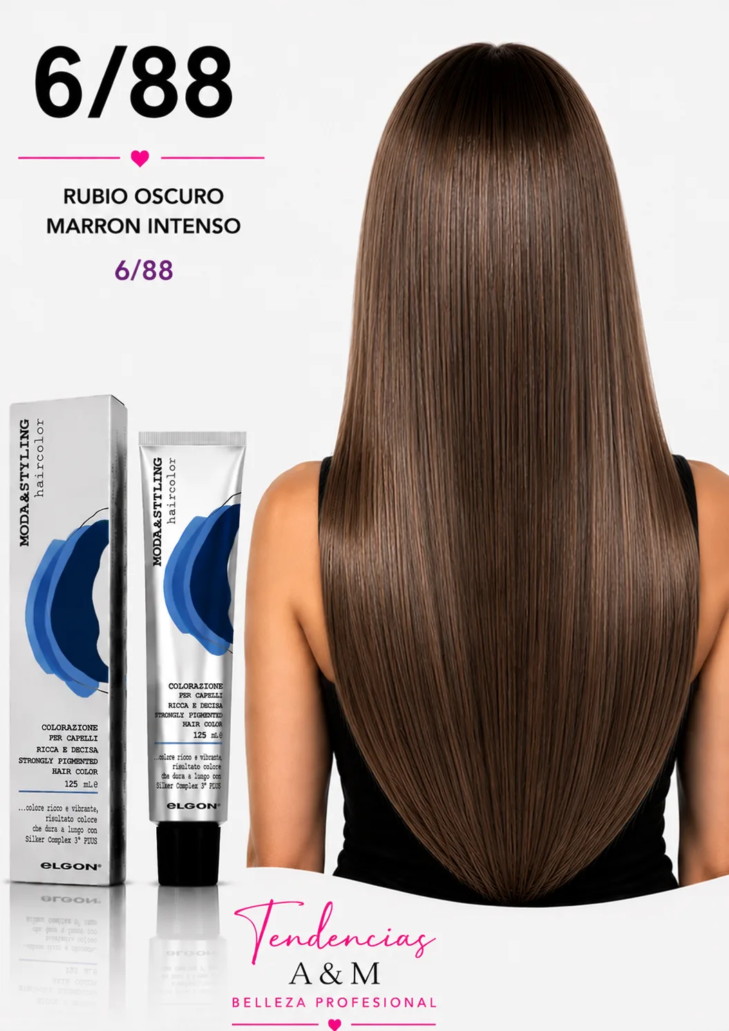 Elgon Moda & Styling 6/88 Rubio Oscuro Marrón Intenso