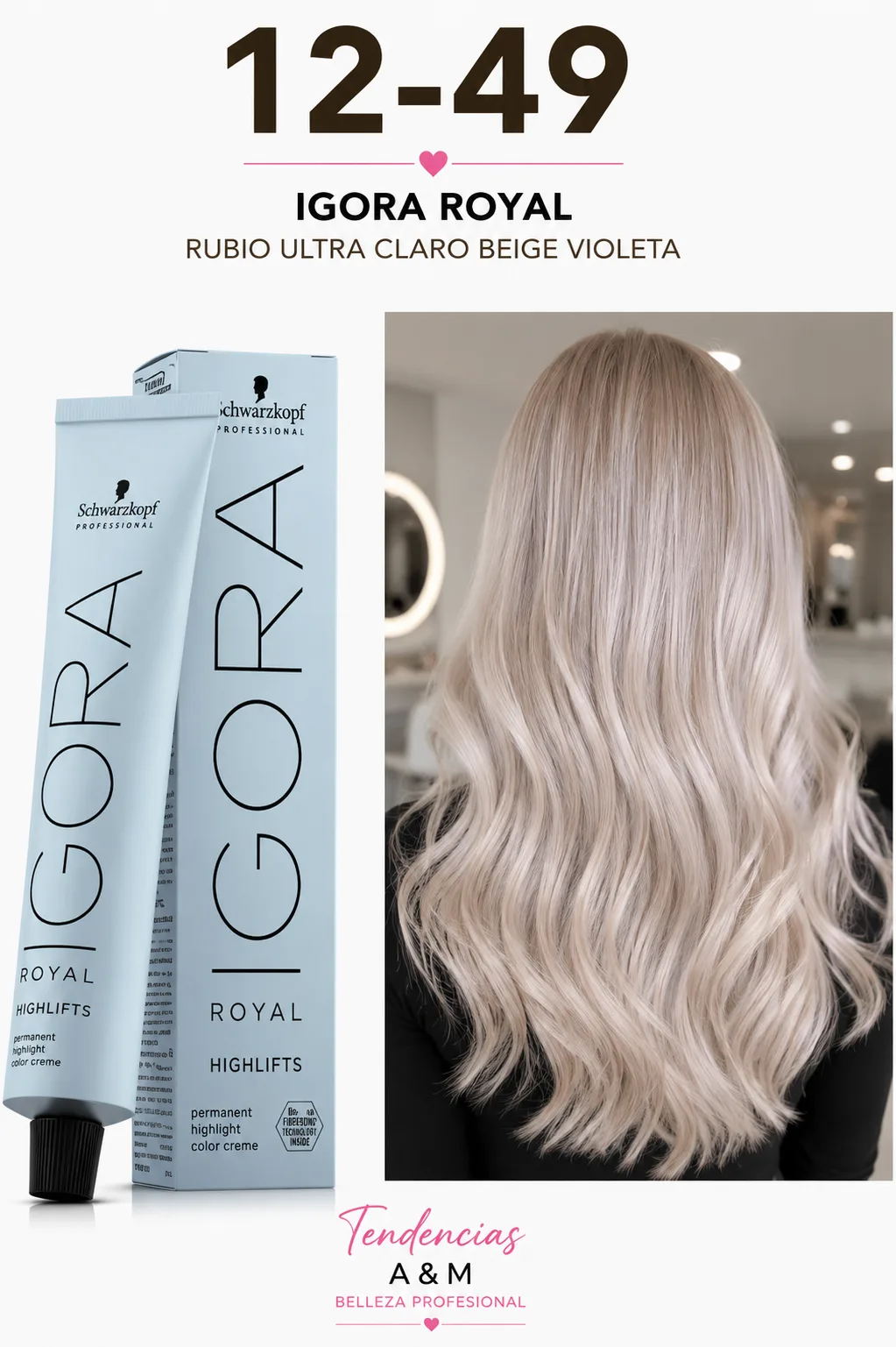 igora royal 12.49 rubio ultra claro bege violeta